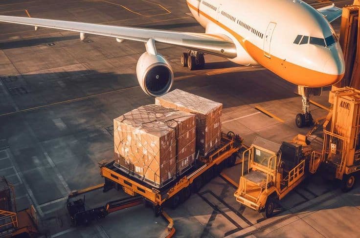 Airplane and cargo